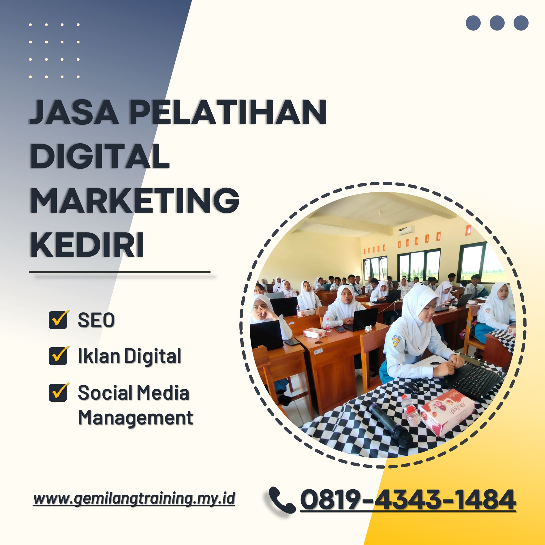 Workshop Digital Marketing untuk SMA Nganjuk, Belajar dari Para Ahli